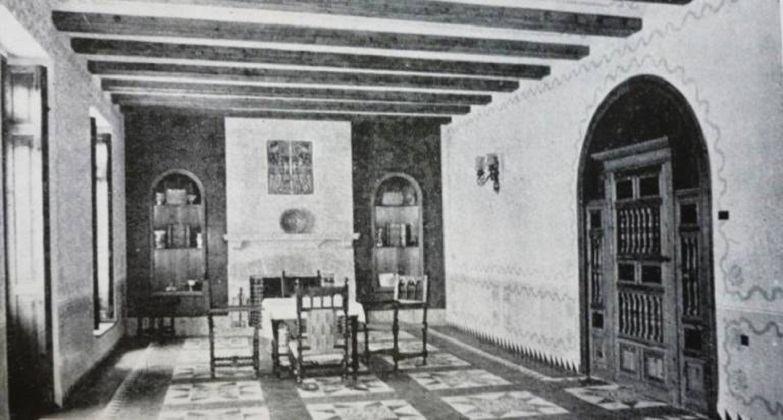 Interior de la Casa Forestal del Saler en 1920
